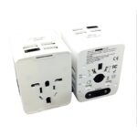 Adaptador BWOO Universal para viaje Multiconector y protección + USB 5V 3AMP 2500W