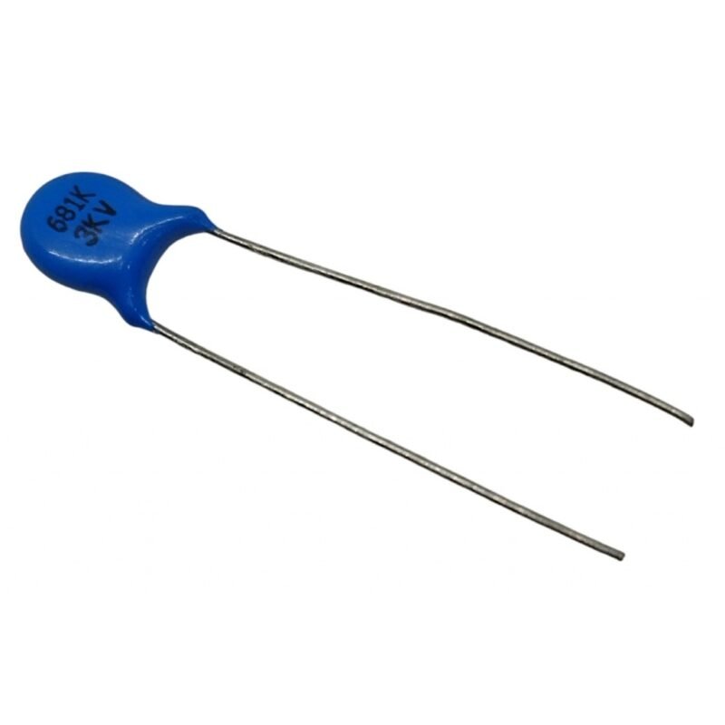 Condensador Cerámico de Disco 681PF 3KV