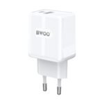 Cargador de Pared BWOO USB-c +USB con Cable C a Lightning 5V-3A 2V-2A 12V-1.5A