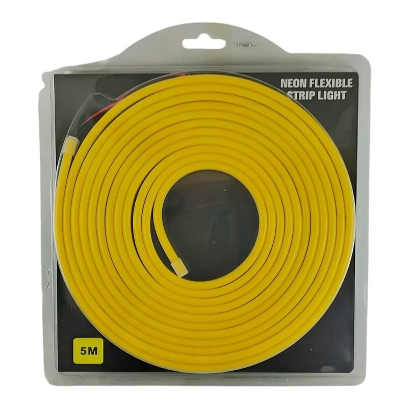 Cinta LED Neon 5M Light Yellow -120 LED 12V 7,2W 6 mm* 12 mm Amarillo Luminoso