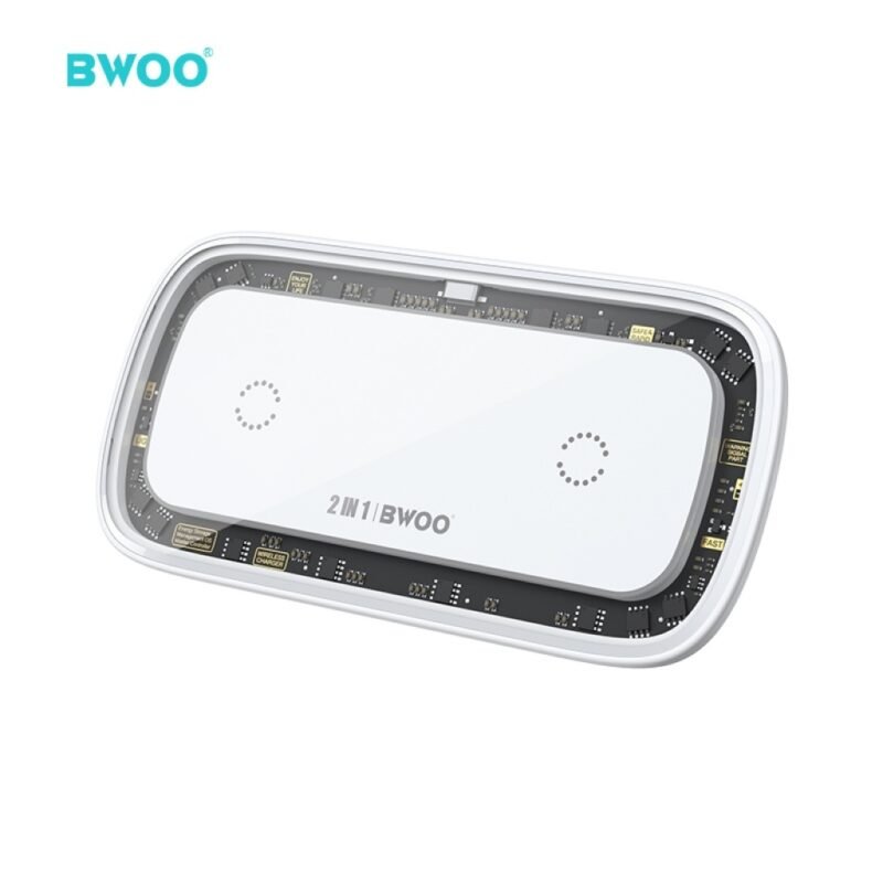 Cargador Inalámbrico BWOO Doble 5V-3A 9V-3A 12V-2.67A 30W 1 Metro