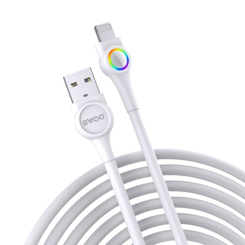 Cable de Datos y Carga BWOO Lighting a USB - 2.4Ah 1 Metro