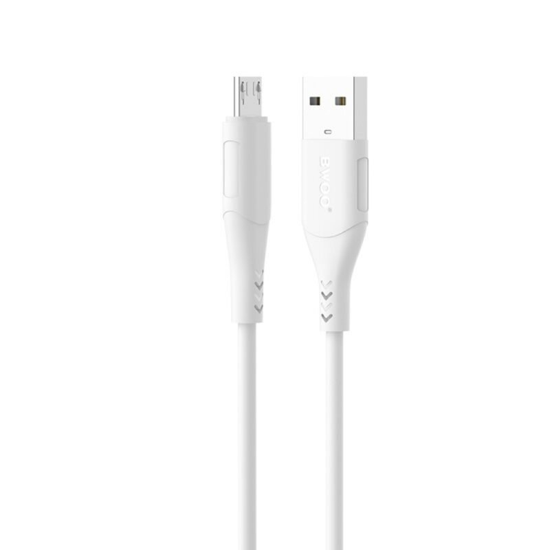 Cable de Datos y Carga BWOO Microusb a USB 2.4A - 1 Metro