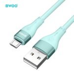 Cable de Datos y Carga BWOO Microusb a USB Silicona Liquida - 3Ah 1 Metro
