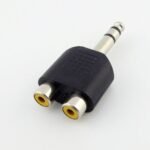 Adaptador MIYAKO USA Doble Jack RCA a 1/4" (6.5 mm) Stereo - Imagen 2