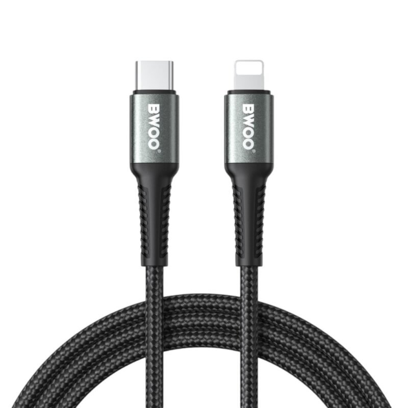Cable de Datos y Carga BWOO USB-c a Lightning con Malla 27W - 2M
