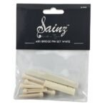 Set SAINZ Blanco Puente de Pines para Guitarra