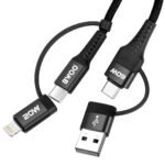 Cable de Datos y Carga BWOO 4 en 1 Usbc (x2) y Iphone Lightning a USB 3.0 - Imagen 2