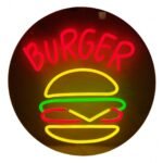 Cartel Neon de LED Burguer