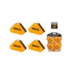 Set INGCO de 4 Escuadras Magneticas Mini 10LBS - Imagen 2