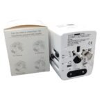Adaptador BWOO Universal para viaje Multiconector y protección + USB 5V 3AMP 2500W - Imagen 2