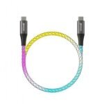 Cable de Datos y Carga BWOO 65W USB-c a USB-c -1 Metro Nylon Trenzado - Imagen 2