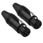 Conector Blastking Xlr Hembra de 3 Pines CN16 Chapado en Oro (Par)