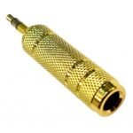 Adaptador de Audio Jack 1/4" (6.5 mm) Stereo a Plug 3.5 mm Estereo Dorado THEONE - Imagen 2