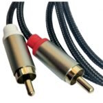 Cable THEONE plug 3.5 mm a 2 RCA mallado hq 90 cm - Imagen 2