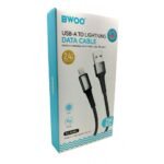 Cable de Datos y Carga BWOO Lightning con Malla - 2.4Ah 2M - Imagen 2