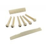 Set SAINZ Blanco Puente de Pines para Guitarra - Imagen 2