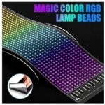 Pantallas LED inteligentes con Bluetooth, módulo LED RGB, sticker matriz de letreros, panel LED de píxeles, letrero desp - Imagen 2