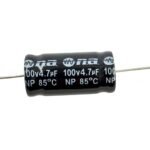 Condensador electrolítico No Polarizado 4.7 Uf X 100VOLT.- BCP-4.7 - Imagen 2