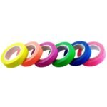 Cinta Gaffer Pack X6 Rollos Colores Fluorescentes Fina GENERICO - Imagen 2