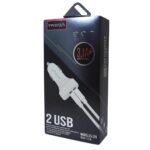 Cargador de Coche TREQA 2 USB con Cable Iphone