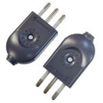 Ficha Electraline 3 en linea Macho 10A - Color - Negro - Imagen 3