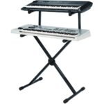 Soporte MIYAKO USA Doble para Teclado Piano Organo Ajustable - Imagen 2