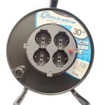 Alargue Electraline 30 Metros con Carrete Enrollador 4 Schuko + Tierra - Imagen 3