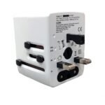 Adaptador BWOO Universal para viaje Multiconector y protección + USB 5V 3AMP 2500W - Imagen 3