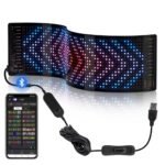 Pantallas LED inteligentes con Bluetooth, módulo LED RGB, sticker matriz de letreros, panel LED de píxeles, letrero desp - Imagen 3