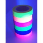 Cinta Gaffer Pack X6 Rollos Colores Fluorescentes Fina GENERICO - Imagen 3