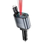 Cargador de coche BWOO de 120W 4 en 1 con luz estrellada y 2 cables retráctiles. - Imagen 3