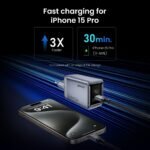 Cargador BWOO 45W con dos puertos USB-C y tecnología GaN - Imagen 3