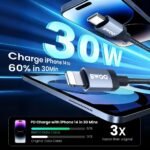 Cable de Datos y Carga BWOO USB-c Lightning 30W Data Transfer 480MBPS - Imagen 3