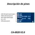 Modulo Receptor de Audio Bluetooth 5.0 Compacto CA-6928 5V - Imagen 3