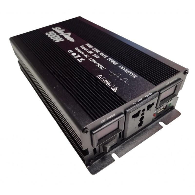 Inversor de Voltaje 24V a 220V, 500W Onda Sinusoidal