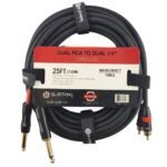 Cable BLASTKING 2 RCA a Doble 1/4 (6.5 mm)" Mono 25FT - Imagen 4
