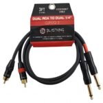 Cable BLASTKING 2 RCA a Doble 1/4 (6.5 mm)" Mono 91 cm - Imagen 4