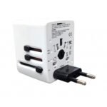 Adaptador BWOO Universal para viaje Multiconector y protección + USB 5V 3AMP 2500W - Imagen 4