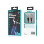 Cable de Datos y Carga BWOO 65W USB-c a USB-c -1 Metro Nylon Trenzado - Imagen 4