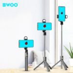 Selfie BWOO Stick Bt 3 en 1 Trípode, Luz, Remoto Extensible - Imagen 5