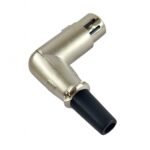 Conector VOYZ XLR Hembra Aereo Acodado Nickel - Imagen 3