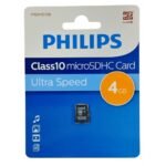 Memoria PHILIPS Micro Sd 4GB Clase 10 MICSD-4C10