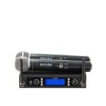 Juego GEMINI de 2 Micrófono de Mano Inalámbrico Uhf 512-537.5MHZ