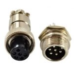 Conector GX12 6 Pin (el Juego) Macho / Hembra