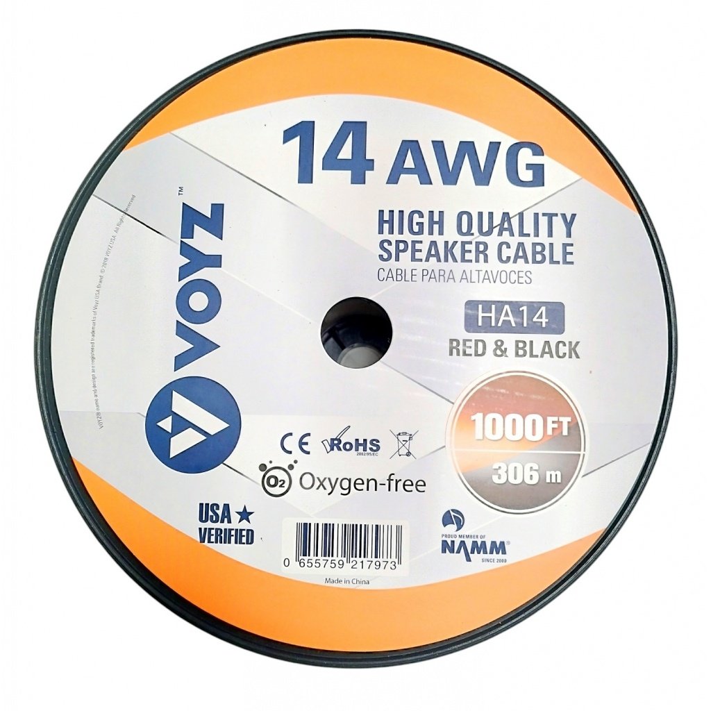 productos34_709176.jpg Rollo VOYZ Cable para Parlante 14 Gauge- 306 Mts Rojo y - Negro - Imagen 1