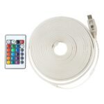 Cinta LED Neon Inteligente 5M RGB con Control Bluetooth Remoto USB - Imagen 2