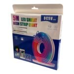 Cinta LED Neon Inteligente 5M RGB con Control Bluetooth Remoto USB - Imagen 5