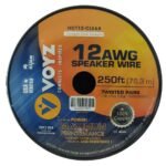 Rollo VOYZ Cable Cobre para parlante 76.3 Metros Transparente Mm (12 Gauge)