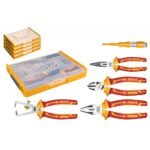Set INGCO Organizador + 5 Herramientas Aisladas para Electricista
